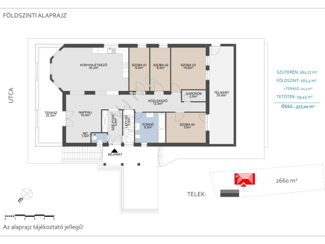 Panorámás kilátás - Családi ház eladó Győrújbaráton