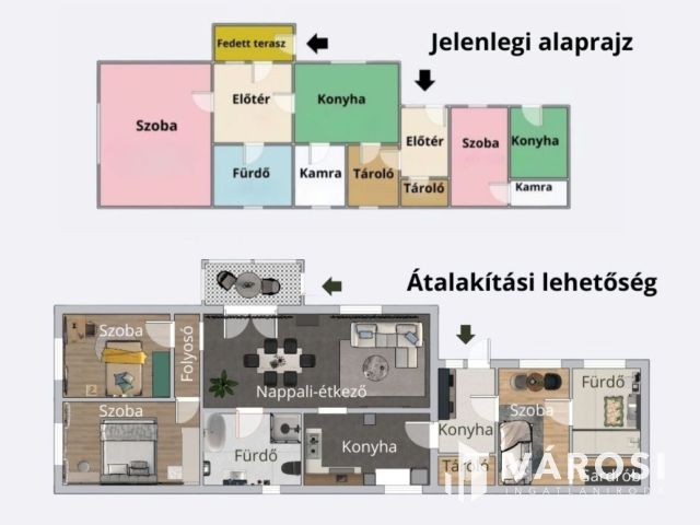 Tégla építésű kis ház Enyingen, sok lehetőséggel